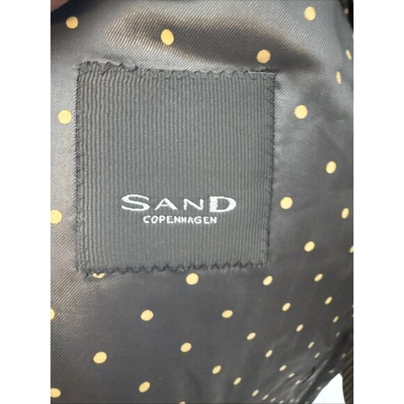 Sand Copenhagen Reda 1865 Wool Blazer Houndstooth Black White Men 42 - Picture 10 of 10